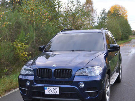 Синий БМВ Х5, объемом двигателя 3 л и пробегом 282 тыс. км за 16499 $, фото 1 на Automoto.ua