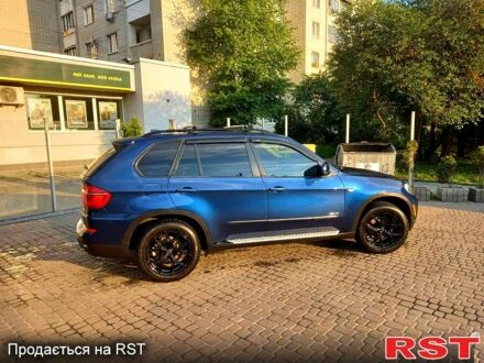 Синий БМВ Х5, объемом двигателя 3 л и пробегом 225 тыс. км за 12500 $, фото 1 на Automoto.ua