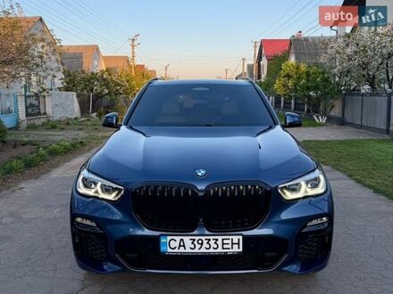 Синий БМВ Х5, объемом двигателя 3 л и пробегом 183 тыс. км за 42999 $, фото 1 на Automoto.ua