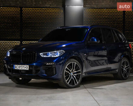 Синий БМВ Х5, объемом двигателя 3 л и пробегом 92 тыс. км за 57500 $, фото 1 на Automoto.ua