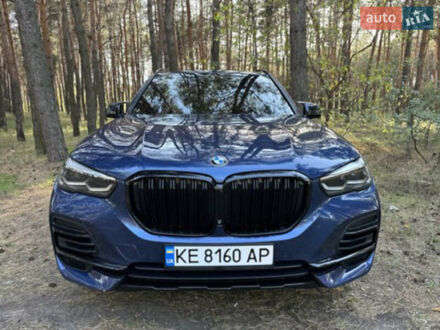 Синий БМВ Х5, объемом двигателя 3 л и пробегом 45 тыс. км за 58000 $, фото 1 на Automoto.ua