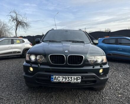 Зеленый БМВ Х5, объемом двигателя 3 л и пробегом 386 тыс. км за 5300 $, фото 1 на Automoto.ua