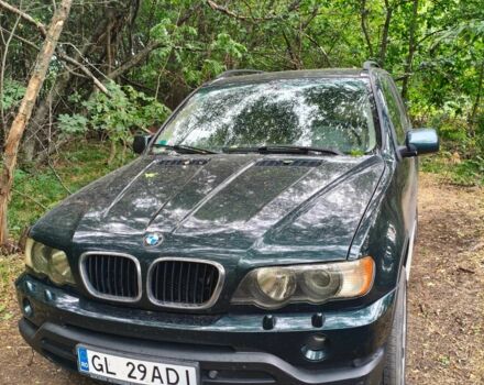 Зеленый БМВ Х5, объемом двигателя 3 л и пробегом 334 тыс. км за 5500 $, фото 1 на Automoto.ua