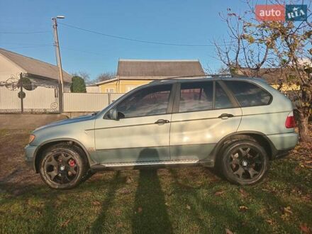 Зеленый БМВ Х5, объемом двигателя 3 л и пробегом 225 тыс. км за 8000 $, фото 1 на Automoto.ua