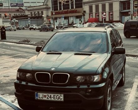 Зеленый БМВ Х5, объемом двигателя 3 л и пробегом 390 тыс. км за 6500 $, фото 1 на Automoto.ua