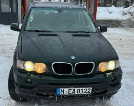 Зеленый БМВ Х5, объемом двигателя 3 л и пробегом 370 тыс. км за 6700 $, фото 1 на Automoto.ua
