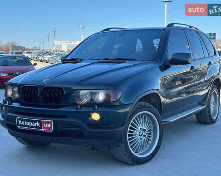 Зеленый БМВ Х5, объемом двигателя 3 л и пробегом 348 тыс. км за 9490 $, фото 1 на Automoto.ua