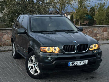 Зеленый БМВ Х5, объемом двигателя 3 л и пробегом 311 тыс. км за 10650 $, фото 1 на Automoto.ua