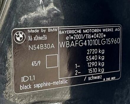 Чорний БМВ Х6, об'ємом двигуна 2.98 л та пробігом 210 тис. км за 11500 $, фото 44 на Automoto.ua