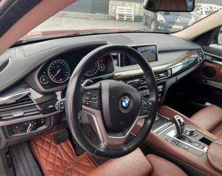 Красный БМВ Х6, объемом двигателя 3 л и пробегом 112 тыс. км за 41390 $, фото 16 на Automoto.ua