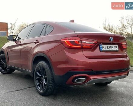 Красный БМВ Х6, объемом двигателя 3 л и пробегом 96 тыс. км за 28950 $, фото 12 на Automoto.ua