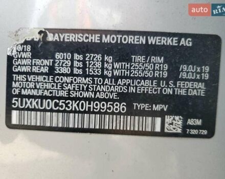 Сірий БМВ Х6, об'ємом двигуна 2.98 л та пробігом 39 тис. км за 11500 $, фото 13 на Automoto.ua