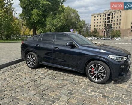 Синий БМВ Х6, объемом двигателя 3 л и пробегом 58 тыс. км за 77000 $, фото 1 на Automoto.ua