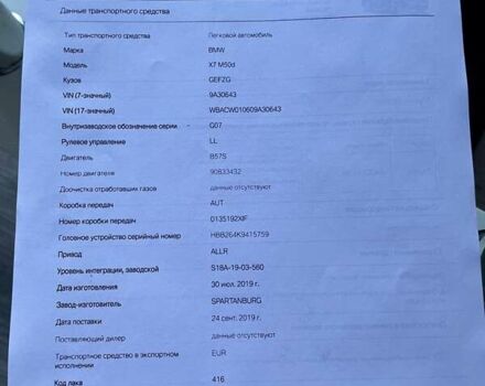 Синій БМВ X7, об'ємом двигуна 2.99 л та пробігом 106 тис. км за 73900 $, фото 55 на Automoto.ua