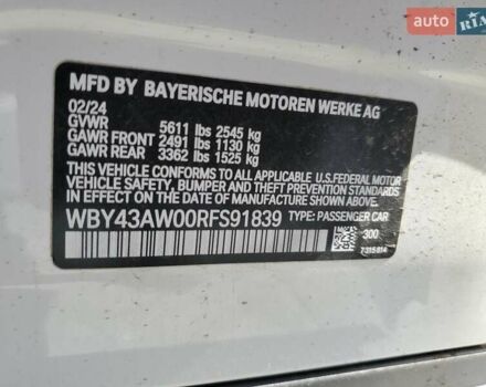 Белый БМВ i4, объемом двигателя 0 л и пробегом 8 тыс. км за 19330 $, фото 11 на Automoto.ua