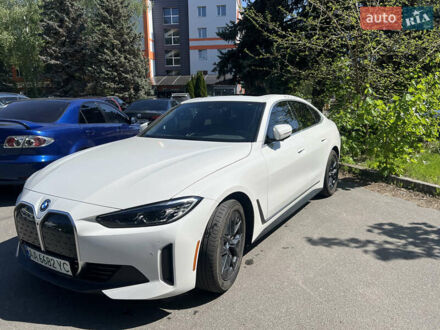 БМВ i4 2024 в Киеве на Automoto.ua Белый БМВ i4, объемом двигателя 0 л и пробегом 8 тыс. км за 31900 $, фото 1 на Automoto.ua