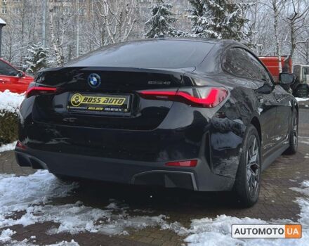 Черный БМВ i4, объемом двигателя 83 л и пробегом 9 тыс. км за 45800 $, фото 6 на Automoto.ua