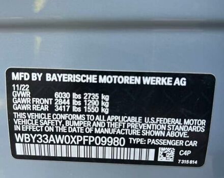 Серый БМВ i4, объемом двигателя 0 л и пробегом 36 тыс. км за 45999 $, фото 37 на Automoto.ua