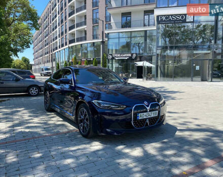 Синий БМВ i4, объемом двигателя 0 л и пробегом 22 тыс. км за 44990 $, фото 4 на Automoto.ua