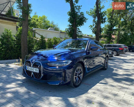 Синий БМВ i4, объемом двигателя 0 л и пробегом 22 тыс. км за 44990 $, фото 1 на Automoto.ua