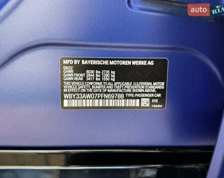 Синій БМВ i4, об'ємом двигуна 0 л та пробігом 34 тис. км за 49900 $, фото 29 на Automoto.ua
