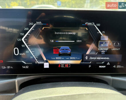 Синий БМВ i4, объемом двигателя 0 л и пробегом 46 тыс. км за 45000 $, фото 10 на Automoto.ua