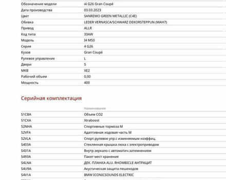 Зелений БМВ i4, об'ємом двигуна 0 л та пробігом 12 тис. км за 48500 $, фото 84 на Automoto.ua