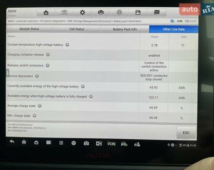 Чорний БМВ iX, об'ємом двигуна 0 л та пробігом 208 тис. км за 36499 $, фото 35 на Automoto.ua