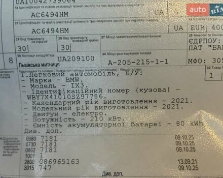 Белый БМВ iX3, объемом двигателя 0 л и пробегом 154 тыс. км за 28900 $, фото 23 на Automoto.ua