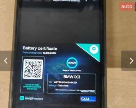 Черный БМВ iX3, объемом двигателя 0 л и пробегом 79 тыс. км за 34999 $, фото 124 на Automoto.ua