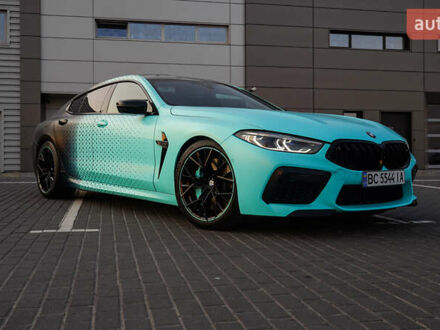 Синий БМВ M8 Gran Coupe, объемом двигателя 4.39 л и пробегом 22 тыс. км за 109000 $, фото 1 на Automoto.ua