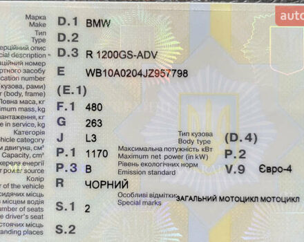 Черный БМВ R 1200GS, объемом двигателя 1.2 л и пробегом 45 тыс. км за 15500 $, фото 17 на Automoto.ua