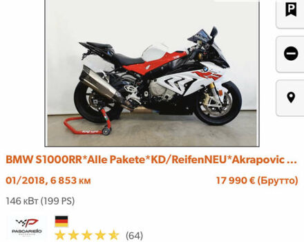 Белый БМВ S 1000RR, объемом двигателя 1 л и пробегом 3 тыс. км за 17777 $, фото 22 на Automoto.ua