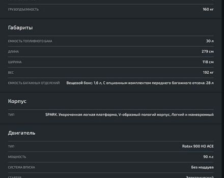 Синий БРП Спарк, объемом двигателя 0.9 л и пробегом 46 тыс. км за 9900 $, фото 2 на Automoto.ua