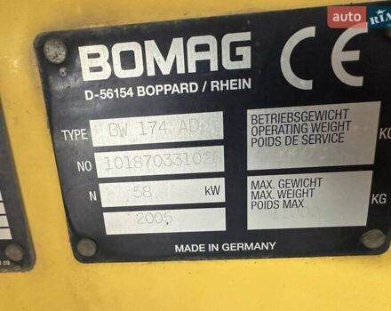 Жовтий Бомаг BW 174AD, об'ємом двигуна 0 л та пробігом 0 тис. км за 35000 $, фото 4 на Automoto.ua