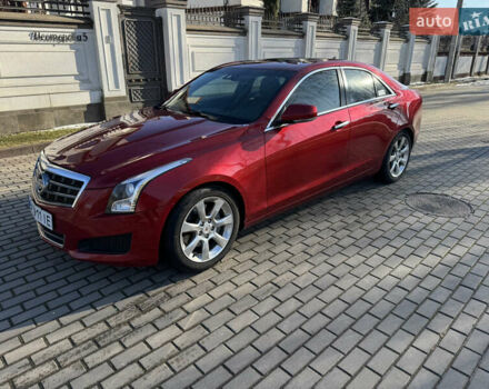Красный Кадиллак АТС, объемом двигателя 2 л и пробегом 185 тыс. км за 9350 $, фото 1 на Automoto.ua
