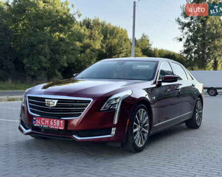 Красный Кадиллак CT6, объемом двигателя 3.6 л и пробегом 55 тыс. км за 24500 $, фото 1 на Automoto.ua