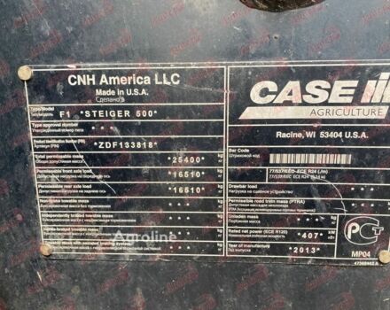 Кейс Стейгер 500, объемом двигателя 0 л и пробегом 0 тыс. км за 110246 $, фото 9 на Automoto.ua