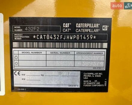 Желтый Катерпиллер 432, объемом двигателя 0 л и пробегом 1 тыс. км за 89999 $, фото 23 на Automoto.ua