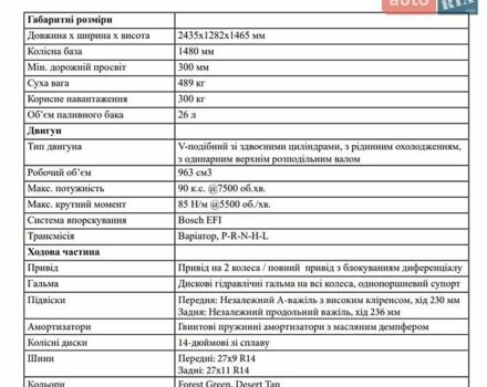 Бежевий СФ мото CForce 1000 Overland, об'ємом двигуна 0.8 л та пробігом 1 тис. км за 15500 $, фото 11 на Automoto.ua