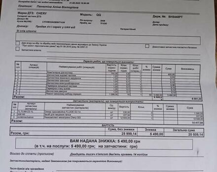 Красный Чери Кью Кью, объемом двигателя 1.08 л и пробегом 54 тыс. км за 2600 $, фото 5 на Automoto.ua