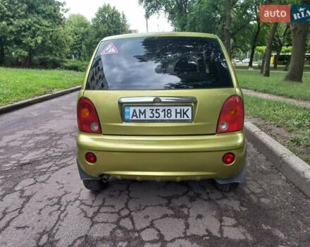 Желтый Чери Кью Кью, объемом двигателя 1.08 л и пробегом 100 тыс. км за 2300 $, фото 4 на Automoto.ua