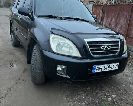 Черный Чери Тигго, объемом двигателя 2 л и пробегом 150 тыс. км за 3500 $, фото 1 на Automoto.ua