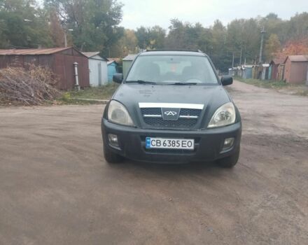 Черный Чери Тигго, объемом двигателя 2 л и пробегом 200 тыс. км за 1550 $, фото 1 на Automoto.ua