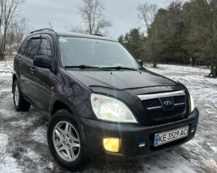 Черный Чери Тигго, объемом двигателя 2.4 л и пробегом 240 тыс. км за 4600 $, фото 1 на Automoto.ua