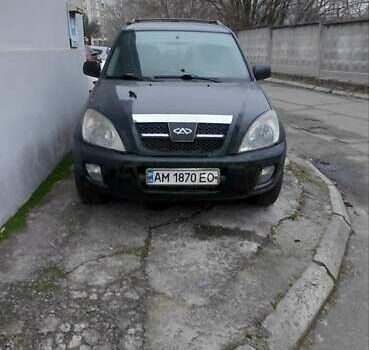 Черный Чери Тигго, объемом двигателя 2 л и пробегом 287 тыс. км за 2700 $, фото 1 на Automoto.ua