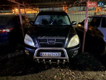 Черный Чери Тигго, объемом двигателя 2 л и пробегом 170 тыс. км за 3000 $, фото 1 на Automoto.ua