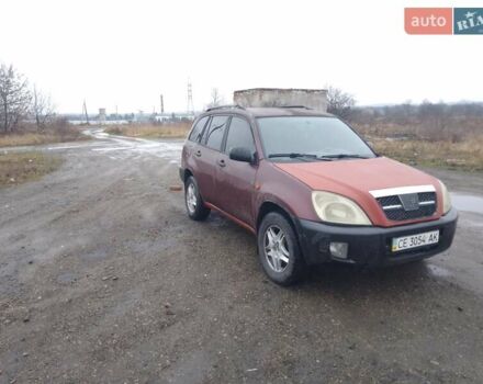 Красный Чери Тигго, объемом двигателя 2 л и пробегом 160 тыс. км за 2800 $, фото 1 на Automoto.ua