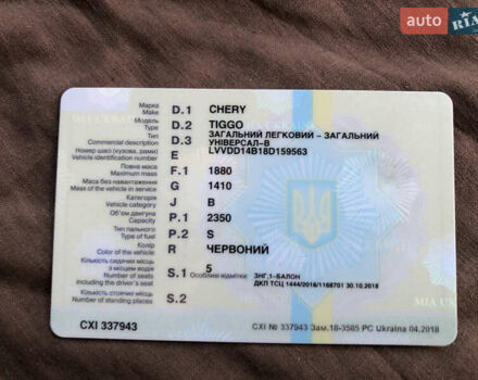 Красный Чери Тигго, объемом двигателя 2.4 л и пробегом 122 тыс. км за 3000 $, фото 2 на Automoto.ua