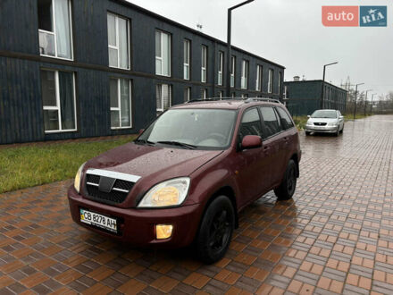 Красный Чери Тигго, объемом двигателя 2 л и пробегом 187 тыс. км за 2500 $, фото 1 на Automoto.ua